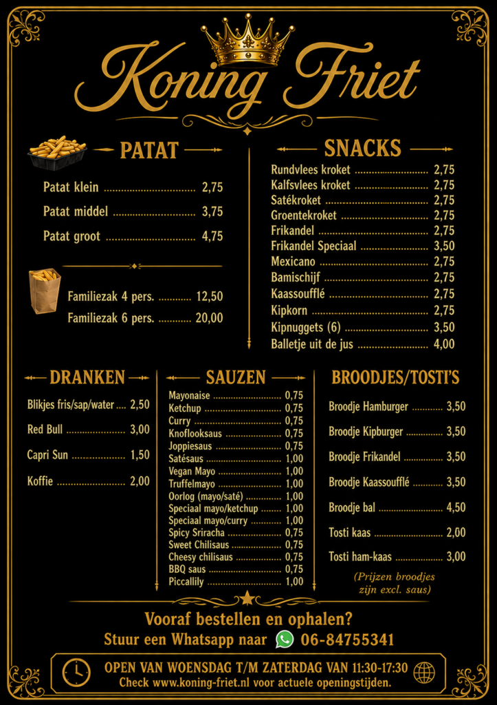 Menukaart